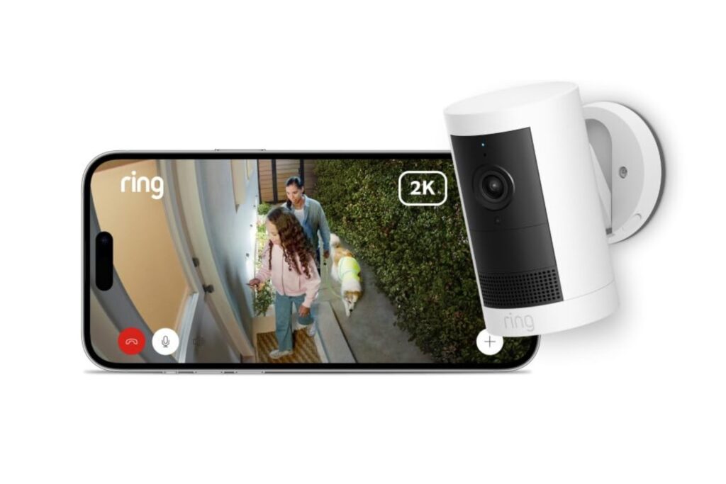 Ring | Cámara exterior Plus con batería (última generación) | cámara inalámbrica exterior, 2K con Ring Vision, alternativa a CCTV | Prueba gratuita de 30 días del plan de suscripción Ring