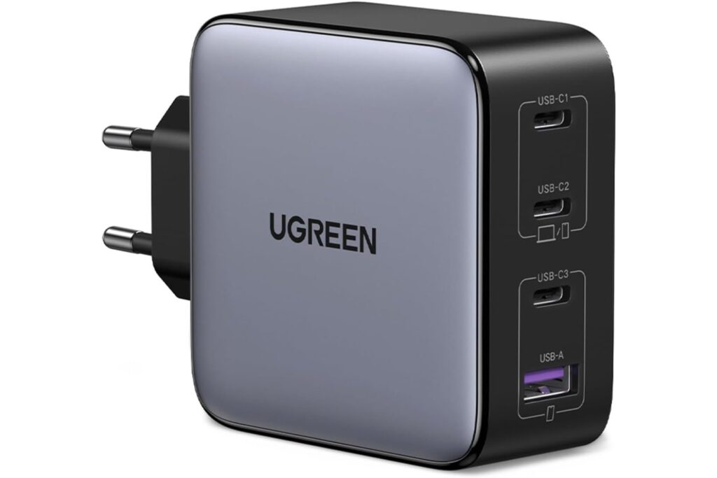 UGREEN Nexode Cargador USB C 100 W, Carga Rápida Multidispositivo con 4 Puertos, Compatible con Samsung Galaxy S25/S24/S23,iPhone 17 Pro MAX Air/16/15/14/13, MacBook Pro/Air, iPad y Steam Deck
