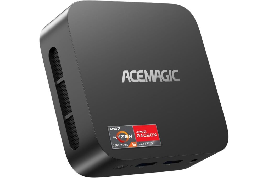 ACEMAGIC Kron Mini K1 Mini PC, Windows 11 Pro, AMD Ryzen 5 7430U (6C/12T, hasta 4,3 GHz), Mini Ordenadores de Sobremesa 16GB RAM DDR4 512GB M.2 2280 SSD, BT 5.2/WiFi 6/para Oficina, Ordenador Pequeño