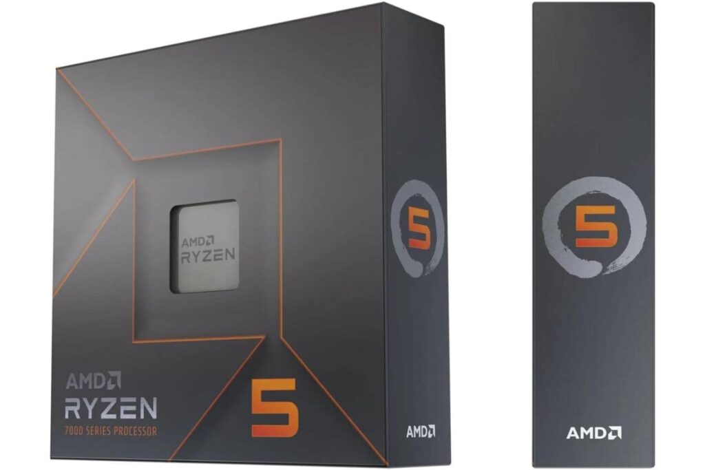 AMD Ryzen 5 7600X Procesador (tarjeta gráfica Radeon integrada, 6 núcleos/12 threads, 105W TDP,Socket AM5, 38MB Caché, Reloj de aumento máx. hasta 5.3 GHz, sin ventilador)