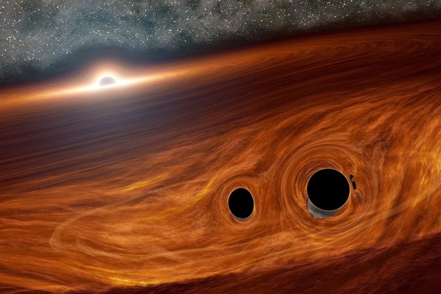 Las primeras luces del universo eran monstruos híbridos. Así eran las estrellas que nacieron con un agujero negro en su interior