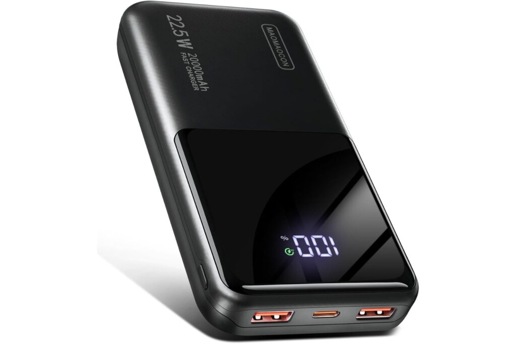 Power Bank 22.5W 20000mAh Bateria Externa Carga Rapida, Bateria Portatil PD3.0 QC4.0, Powerbank USB C Input & Output Compatible con iPhone 17 16 15 14 13 12 Pro MAX Mini Smartphones etc (Black 002)
