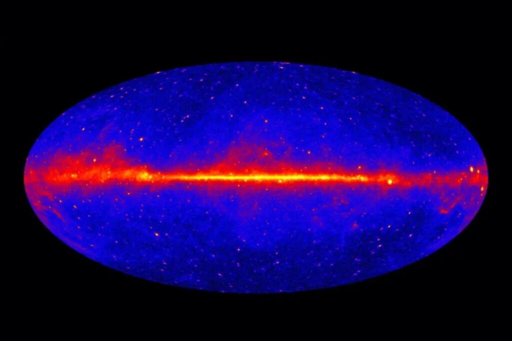 El resplandor en el corazón de la galaxia. Los científicos podrían haber visto por primera vez la huella de la materia oscura
