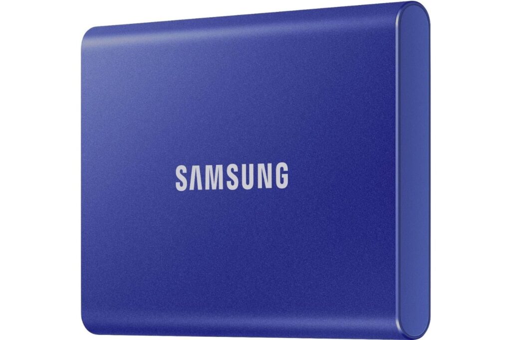 Samsung T7 Portable SSD - 1 TB - USB 3.2 Gen.2 External SSD Indigo Blue (MU-PC1T0H/WW)