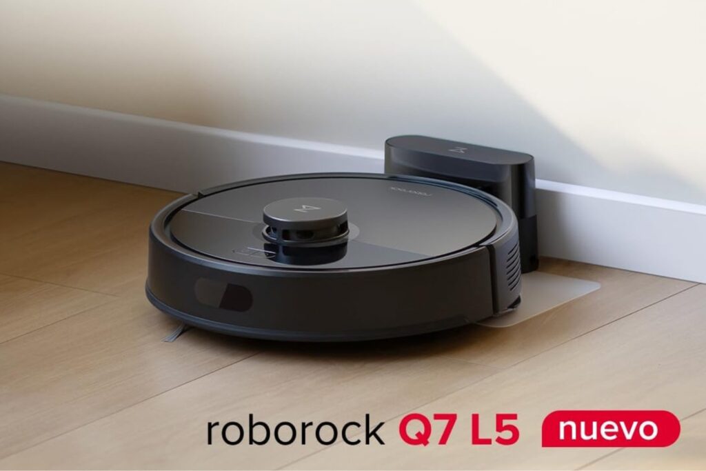 Roborock Q7 L5 Robot Aspirador y Mopa Doble Sistema Antienredos, Succión HyperForce de 8,000 Pa, Navegación Precisa, Rendimiento de Nivel Básico, Dueños de Mascotas
