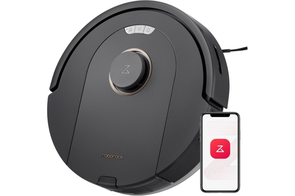 Roborock Q5 Pro Robot Aspirador y Fregasuelos 2 en 1 de 5500 Pa, Robot Vacuum con Cepillo DuoRoller, Navegación PreciSense LiDAR, Controlado por App Todo en Uno