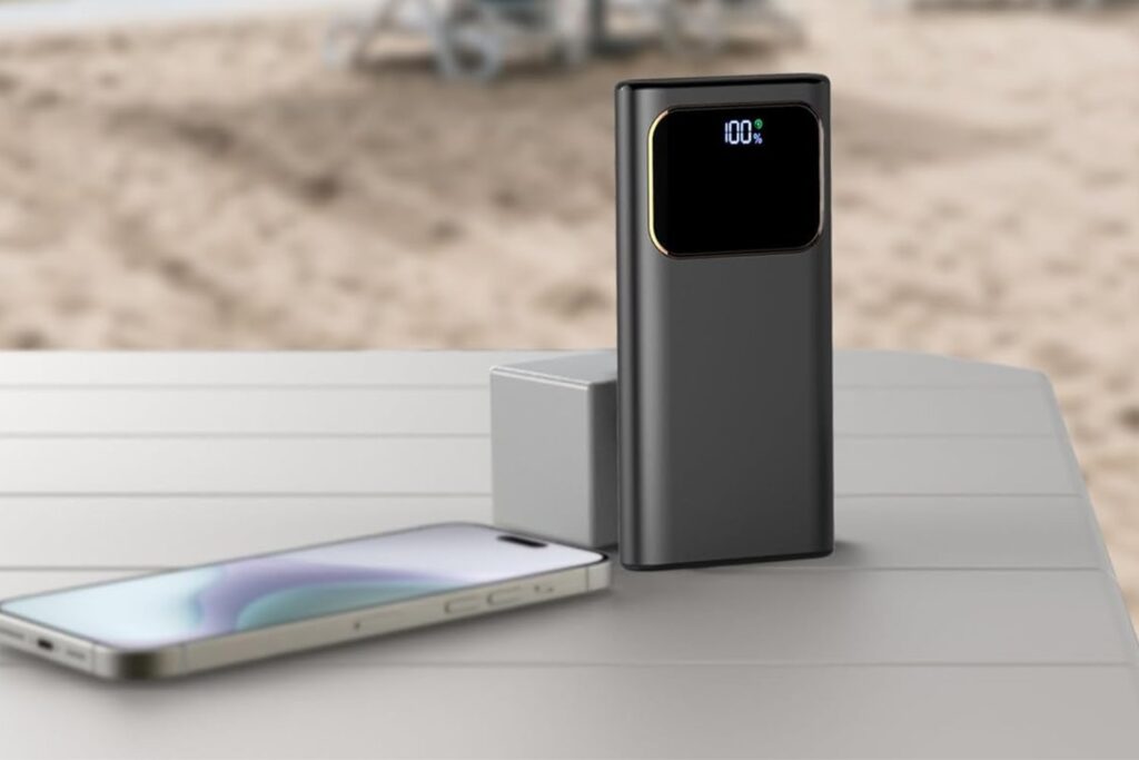2025 Power Bank Fast Charging External Battery, 22.5W Bateria Externa Carga Rapida 10000mAh Cargador Portatil con Entrada y Salida USB C, Patalla LED para iPhone Pro MAX Plus Mini, para Samsung