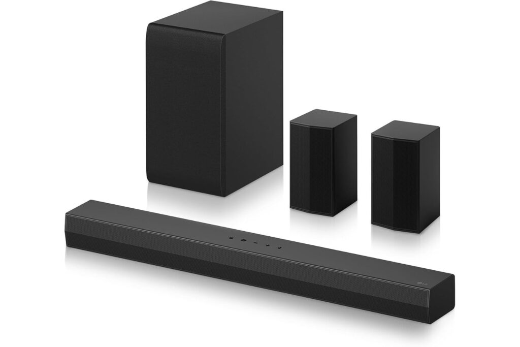 LG S40TR - Barra de Sonido Inteligente, 400W Potencia y 4.1 Canales, con Inteligencia Artificial, Producto Eco Smart Green, Sonido Envolvente Dolby Atmos y DTS