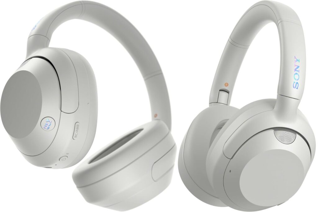 Sony ULT Wear, Auriculares inalámbricos Bluetooth con ULT Power Sound, Ultimate Deep Bass, Noise Cancelling, Calidad de Llamada nítida, hasta 30H de autonomía de batería, iOS y Android, Blanco Marfil
