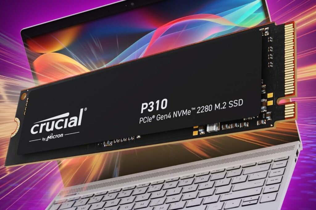 Crucial P310 SSD 2TB PCIe Gen4 NVMe M.2 2280, Disco Duro Interno, hasta 7.100 MB/s, Compatible con Ordenador Portátil y de Sobremesa