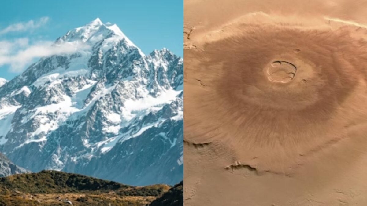 El Monte Olimpo de Marte hace que el Everest parezca una simple colina. Pero lo verdaderamente increíble no es solo su altura, sino cómo la baja gravedad y millones de años de actividad volcánica permitieron crear la montaña más descomunal...