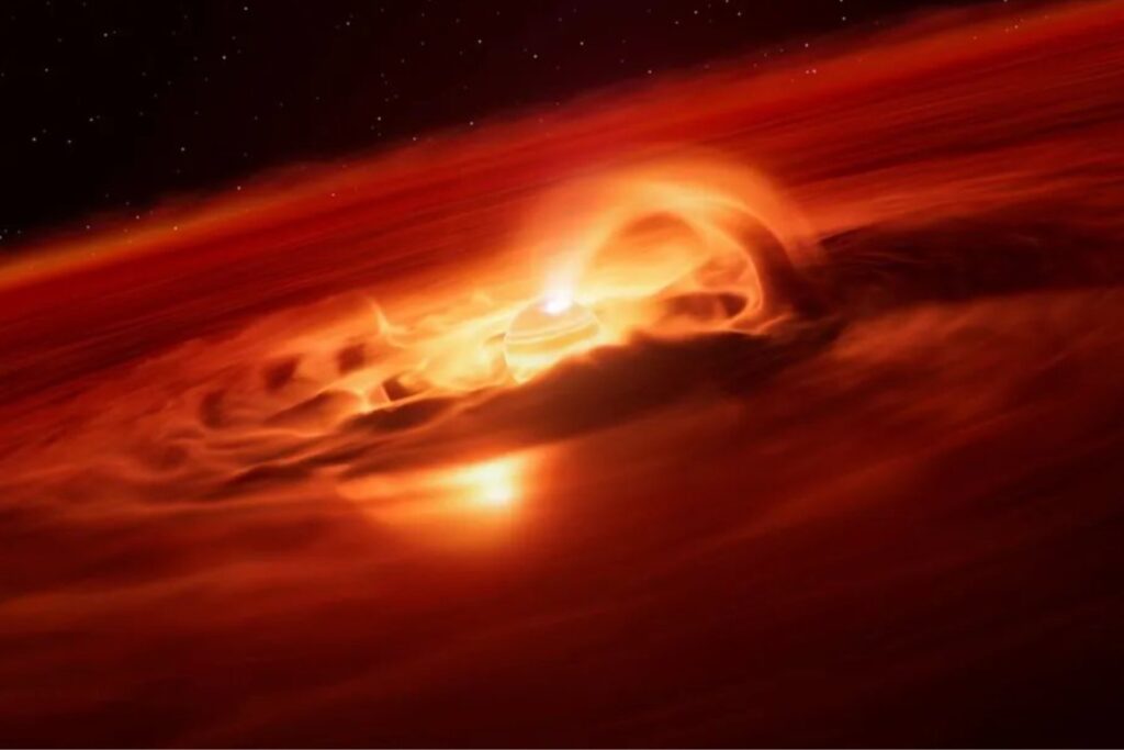 Un planeta “rebelde” devora gas y polvo a un ritmo récord y desconcierta a los astrónomos