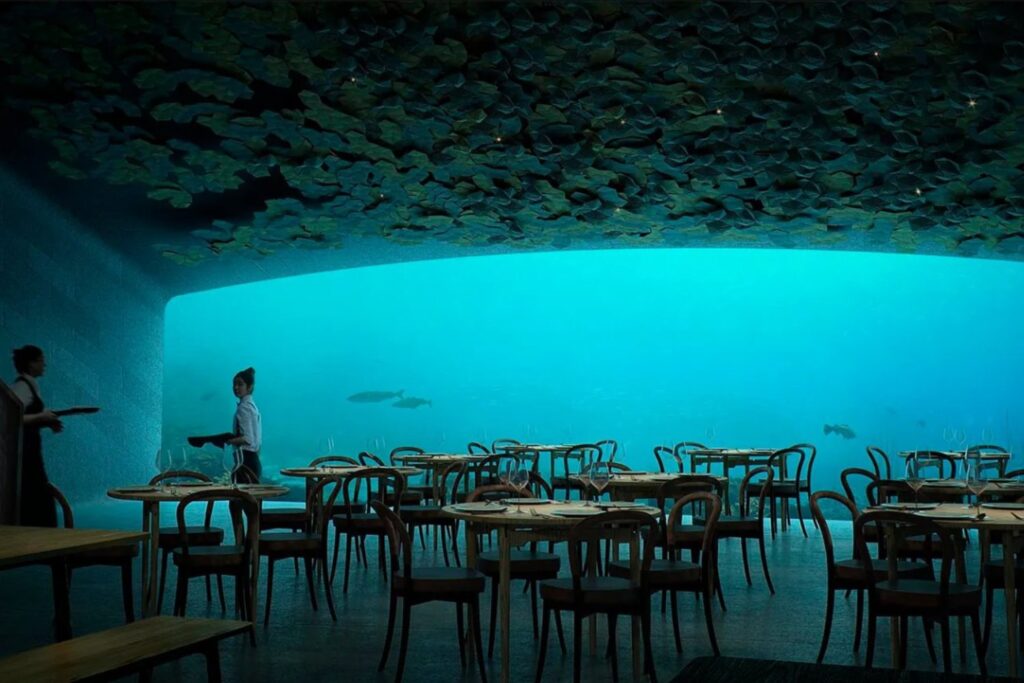 Cenar bajo el agua: el restaurante noruego que convierte el océano en escenario