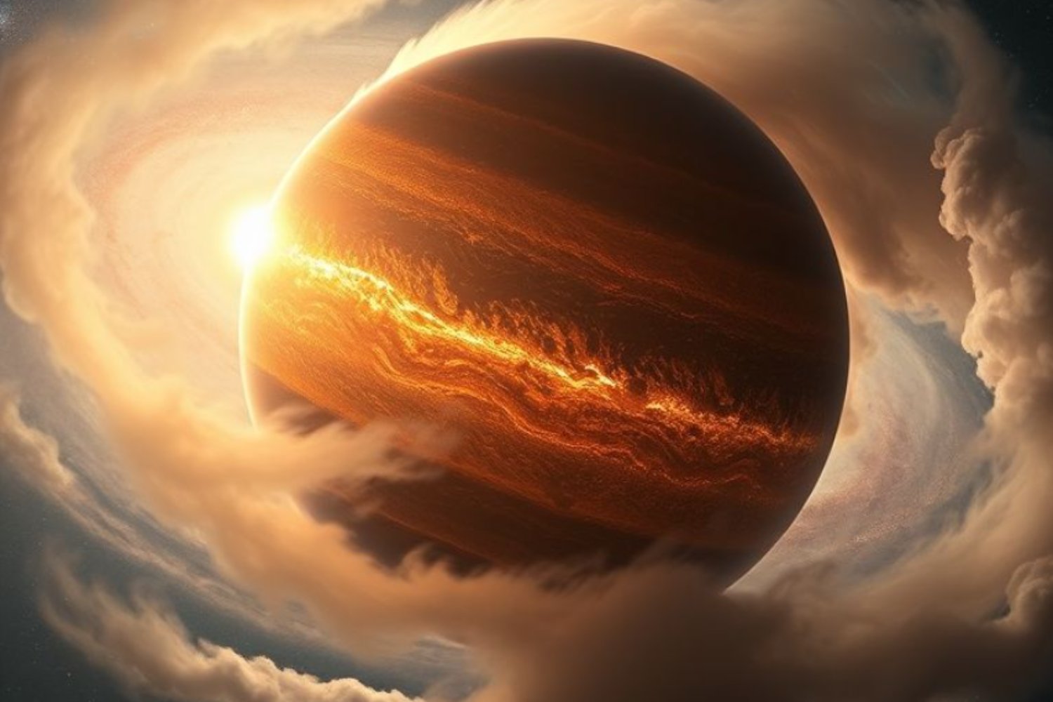El planeta que devora el cosmos: el misterioso exoplaneta que crece a 6.000 millones de toneladas por segundo