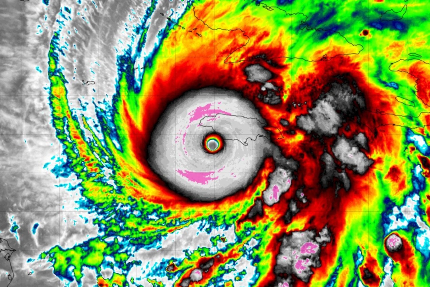 ChatGPT Plus El ojo del huracán Huracán Melissa que asola el Caribe