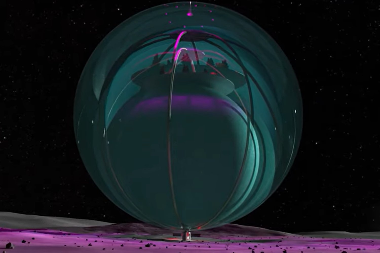 Cupulas De Vidrio Luna Nasa