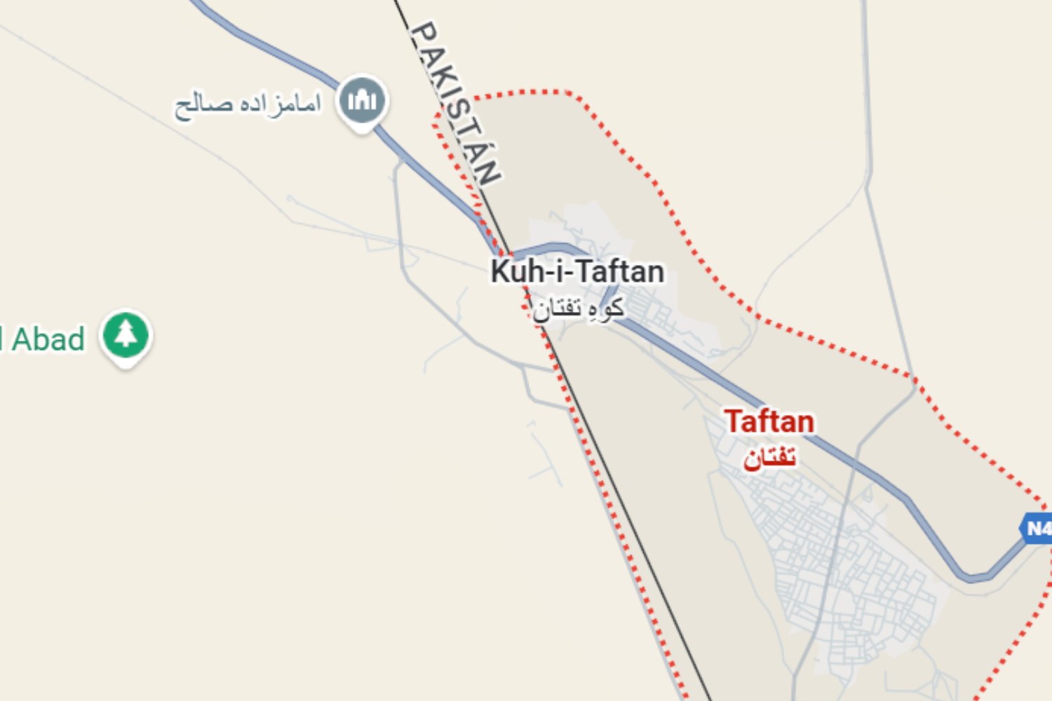 Taftan Pakistan Mapa