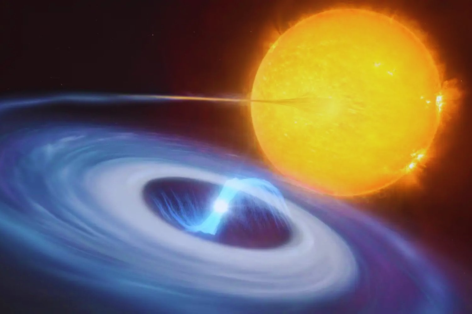 Un sistema estelar condenado confirma otra predicción de Einstein. ZTF J2130 se está hundiendo por ondas gravitacionales y acabará en una supernova