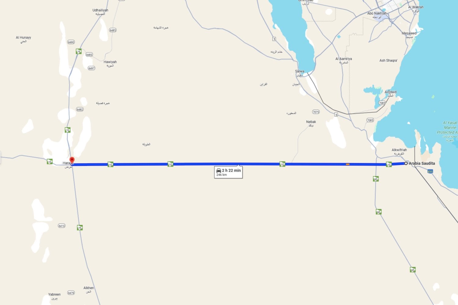 Nadie pensó que una carretera recta pudiera ser peligrosa. Hasta que Arabia Saudí construyó 240 km idénticos que confunden al cerebro humano
