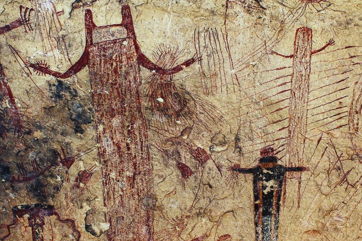 Una tradición artística persistió durante 175 generaciones. Estas pinturas rupestres transmitieron la misma cosmología durante 4000 años y moldearon religiones mesoamericanas