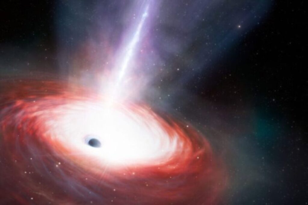 El parpadeo más brillante del universo: el agujero negro que devoró una estrella y liberó un destello 10 billones de veces más luminoso que el Sol.