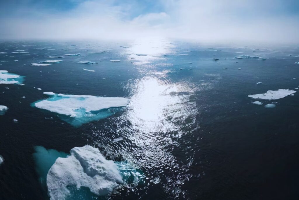 Un cable de fibra óptica reveló algo inquietante bajo el hielo de Groenlandia. Enormes ondas submarinas elevan agua cálida hacia los glaciares y multiplican la pérdida de masa