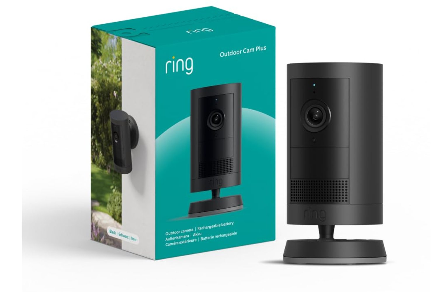 Ring | Cámara exterior Plus con batería (Outdoor Camera Plus última generación)
