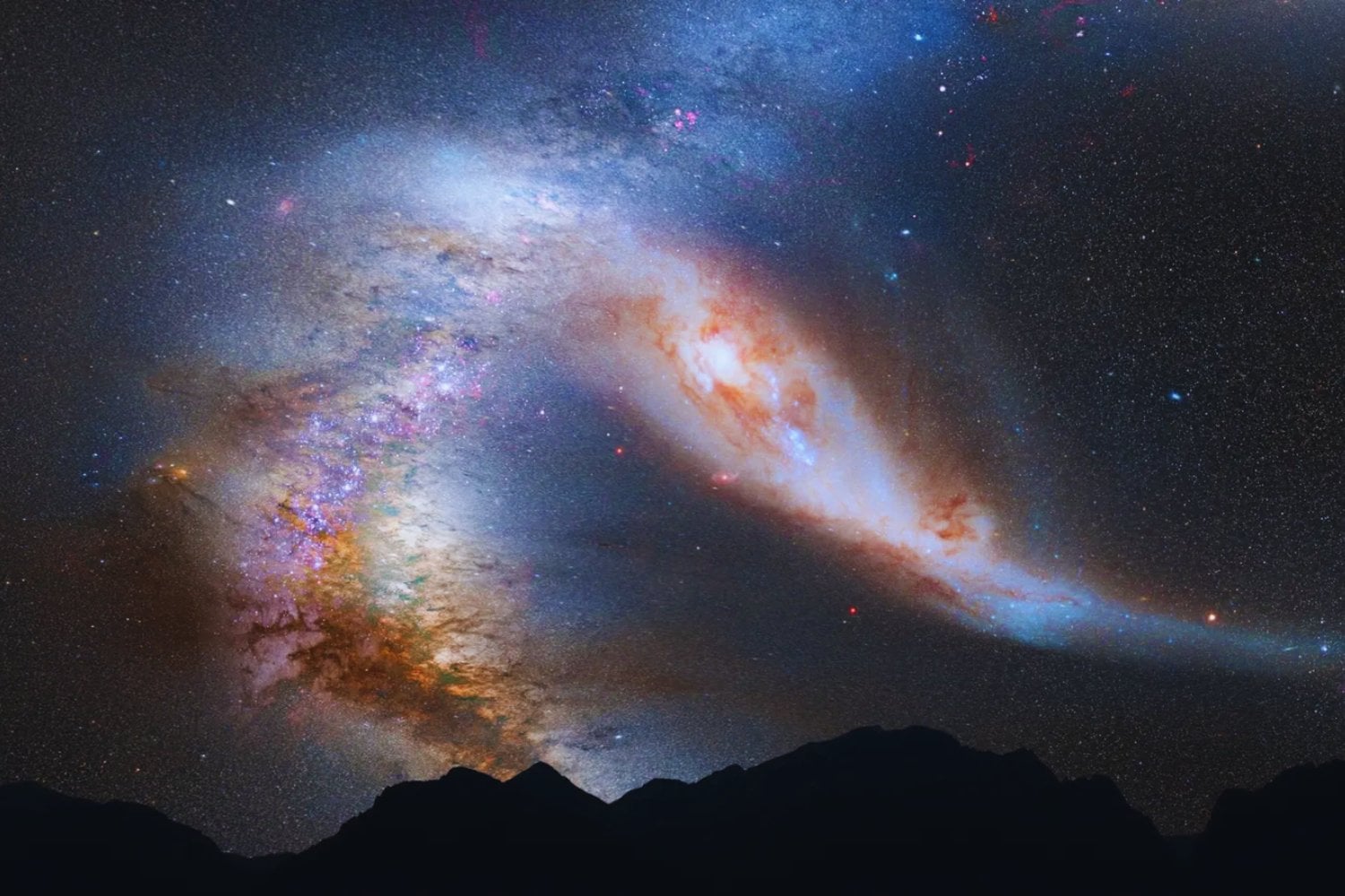 Cuando los cielos se apaguen. La historia del día en que la Vía Láctea y Andrómeda comenzarán a devorarse lentamente