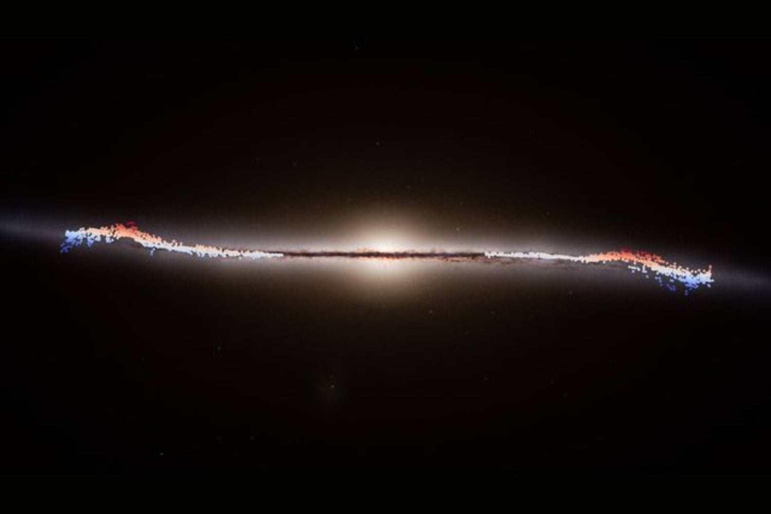 Los datos de Gaia revelan que el disco de la Vía Láctea está ondulando y desplazando estrellas en masa. Una gigantesca ola vertical recorre la galaxia y cambia cómo entendemos su estructura
