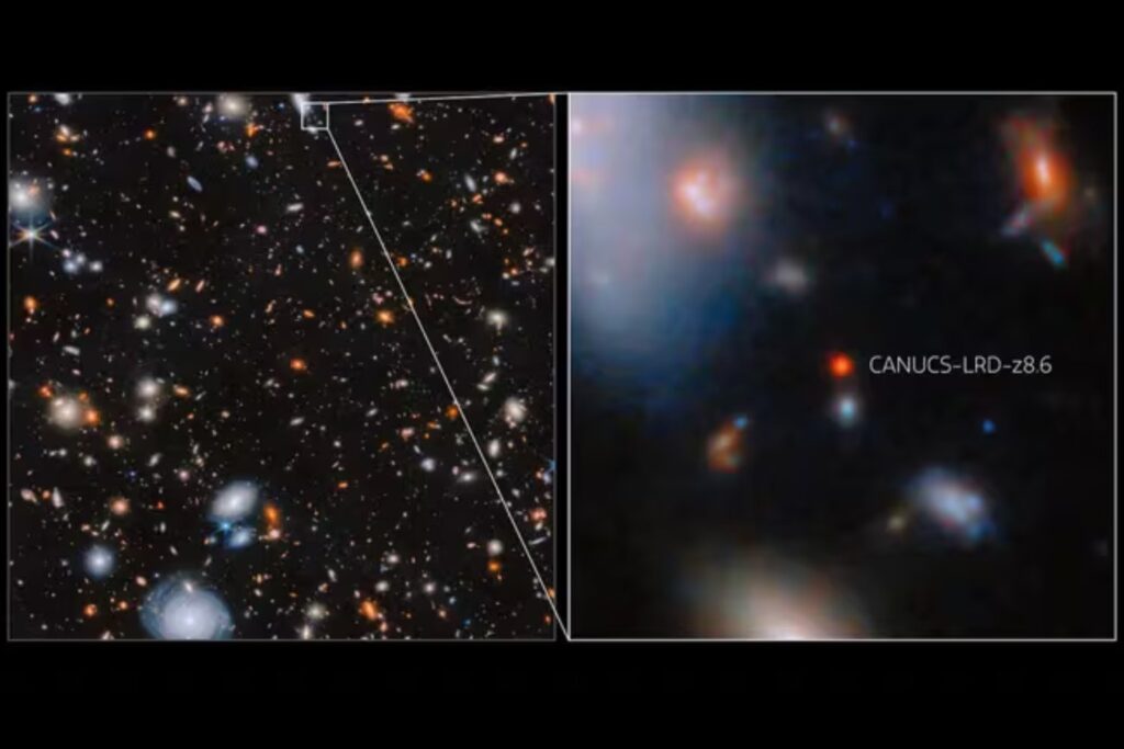 Un agujero negro del amanecer cósmico no debería existir. JWST revela un monstruo que creció más rápido que su propia galaxia