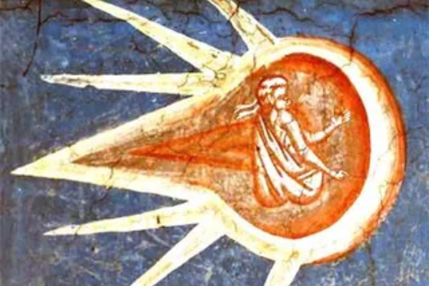 Una Crucifixión medieval revela dos figuras en el cielo casi iguales a 3I/ATLAS. Un detalle de 1350 que nadie puede explicar del todo