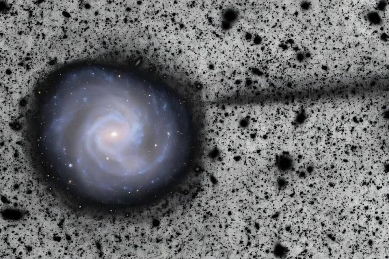 Una estructura tan larga como la Vía Láctea estaba oculta junto a una galaxia cercana. Y el telescopio Vera Rubin la ha revelado en una imagen que nadie vio venir