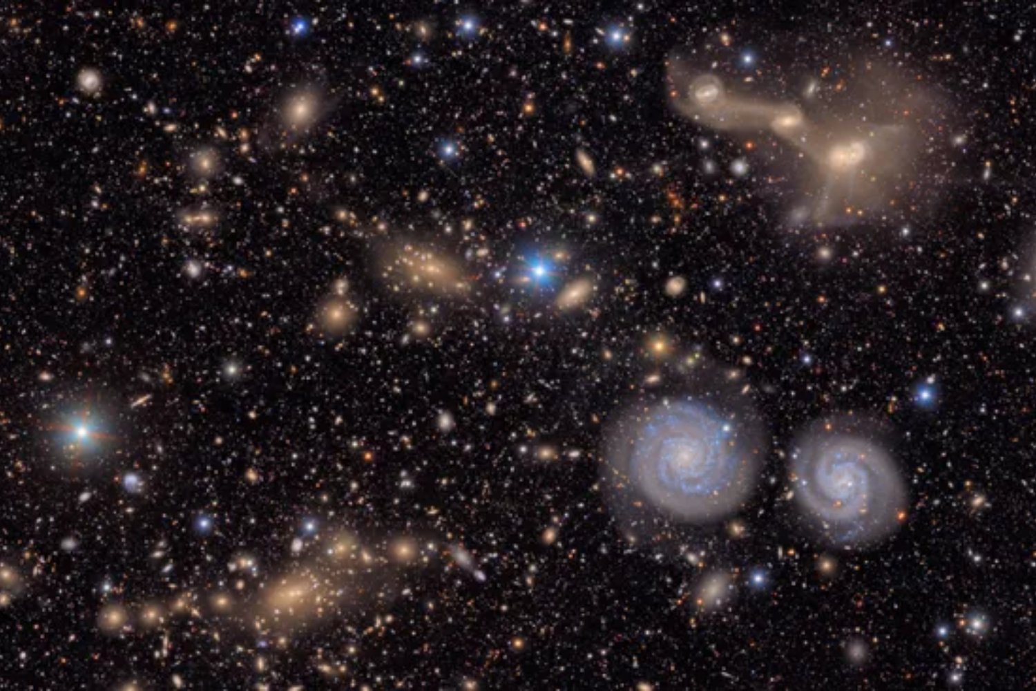 Una estructura tan larga como la Vía Láctea estaba oculta junto a una galaxia cercana. Y el telescopio Vera Rubin la ha revelado en una imagen que nadie vio venir
