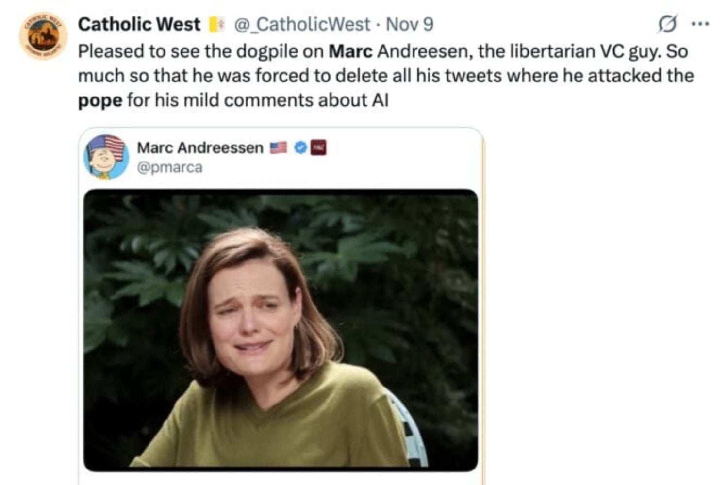 Tweet Marc Andreessen