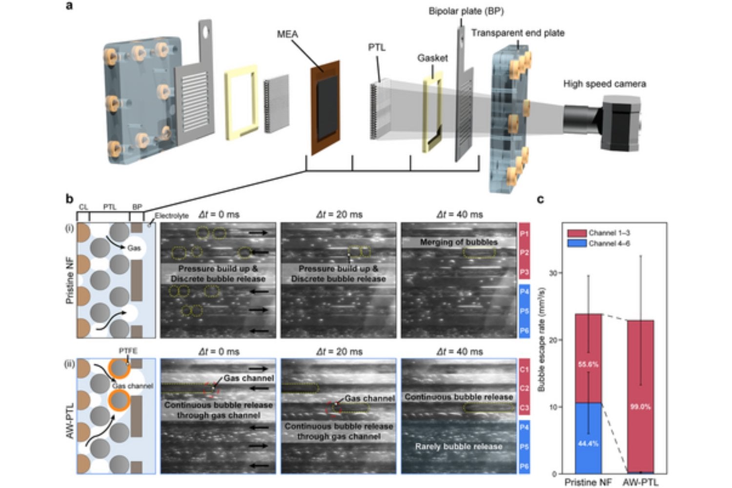 Un simple recubrimiento de teflón está cambiando cómo se produce hidrógeno por electrólisis. El avance resuelve un problema que llevaba años aceptándose como inevitable