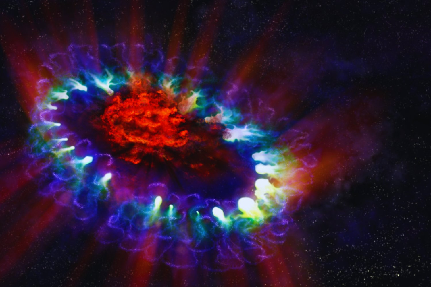 Diez segundos que cruzaron 13.000 millones de años de historia cósmica. El James Webb detecta una supernova cuando el universo aún estaba naciendo