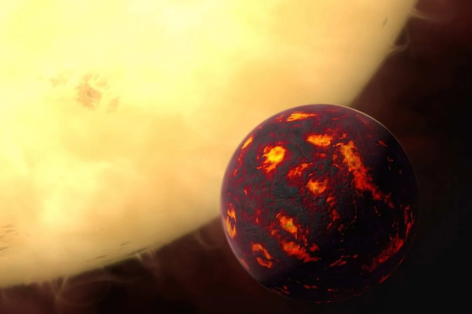 La NASA estudia 55 Cancri e, una Super Tierra con 2.400 °C, un océano de magma y posible superficie de zafiro. Un exoplaneta tan cercano a su estrella que completa una órbita en medio día