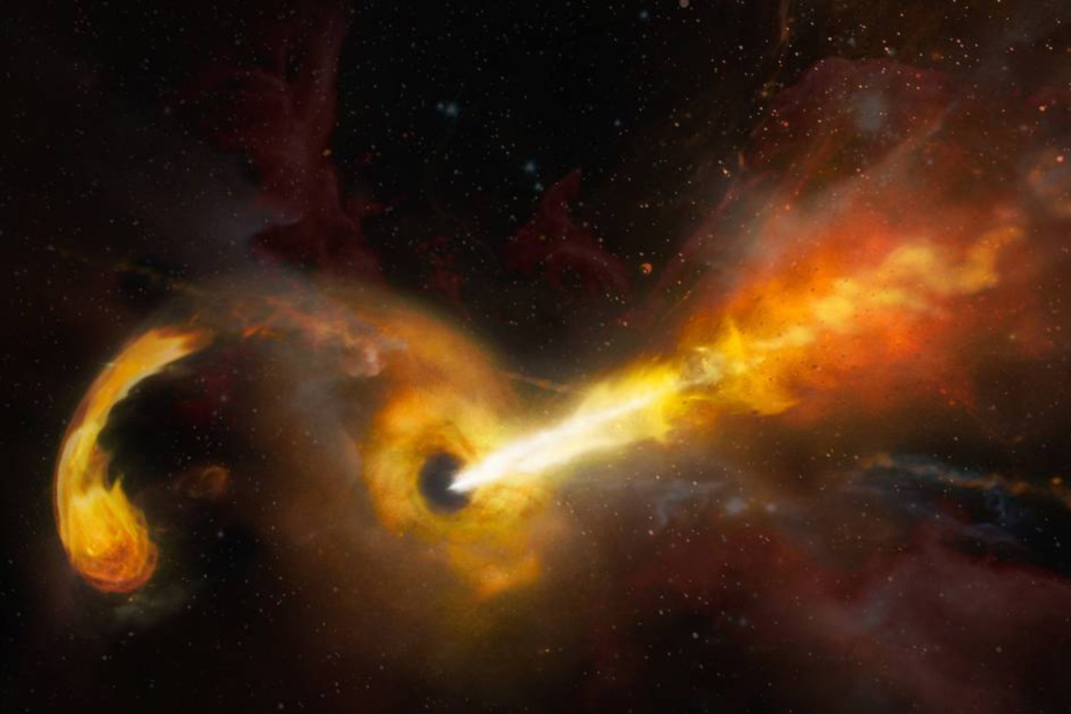 Nunca habíamos visto estallar un agujero negro de esta forma. La explosión de este gigante cósmico recuerda a las erupciones del Sol, pero a una escala inimaginable