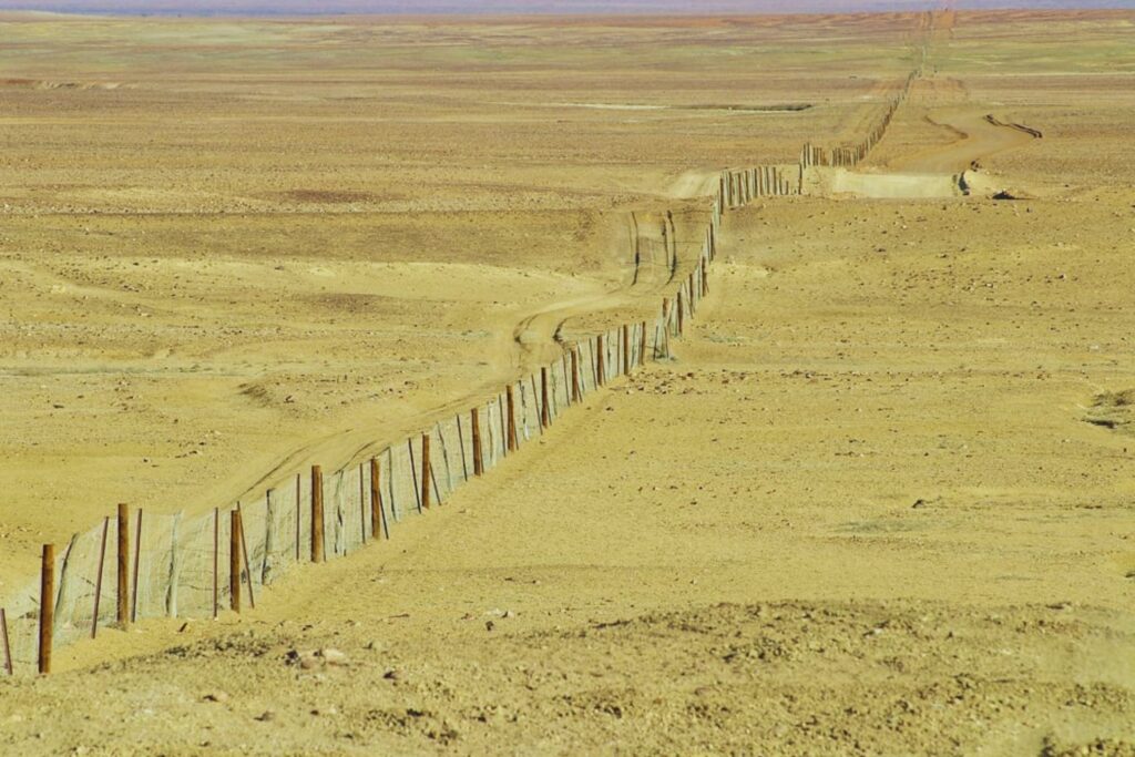 Construyeron la valla más larga del mundo en medio del desierto, pero no para separar países