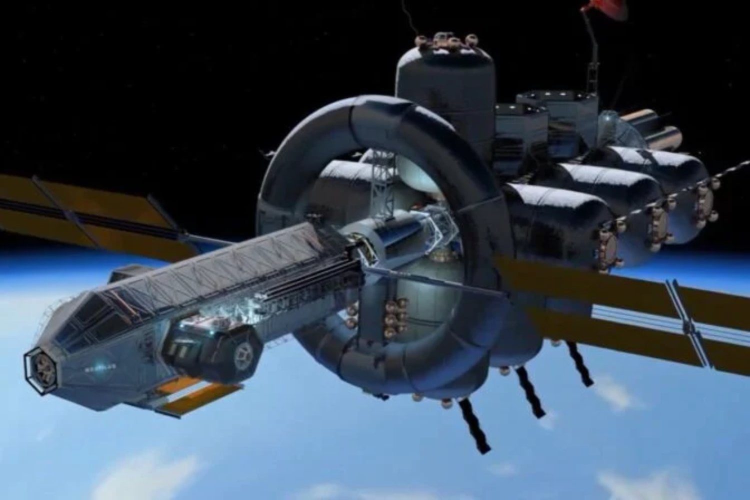 Rusia patenta una nave espacial con gravedad artificial para misiones largas. El diseño retoma una idea clásica que nunca llegó a construirse