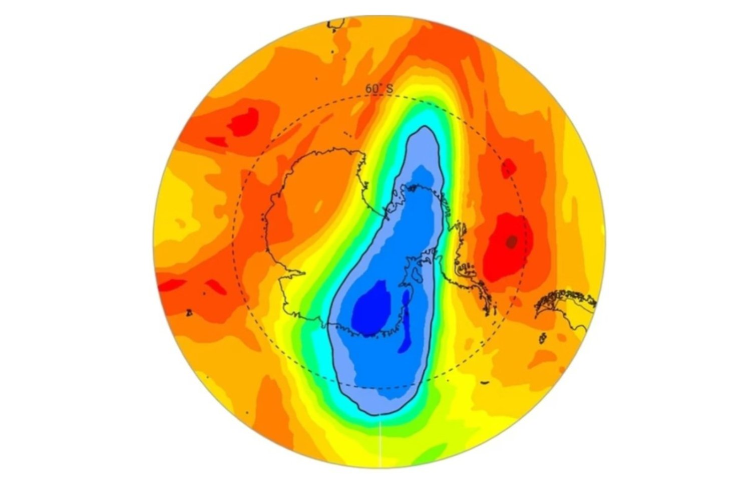 El agujero de ozono 2025: el más pequeño en cinco años y cerrado antes de lo previsto