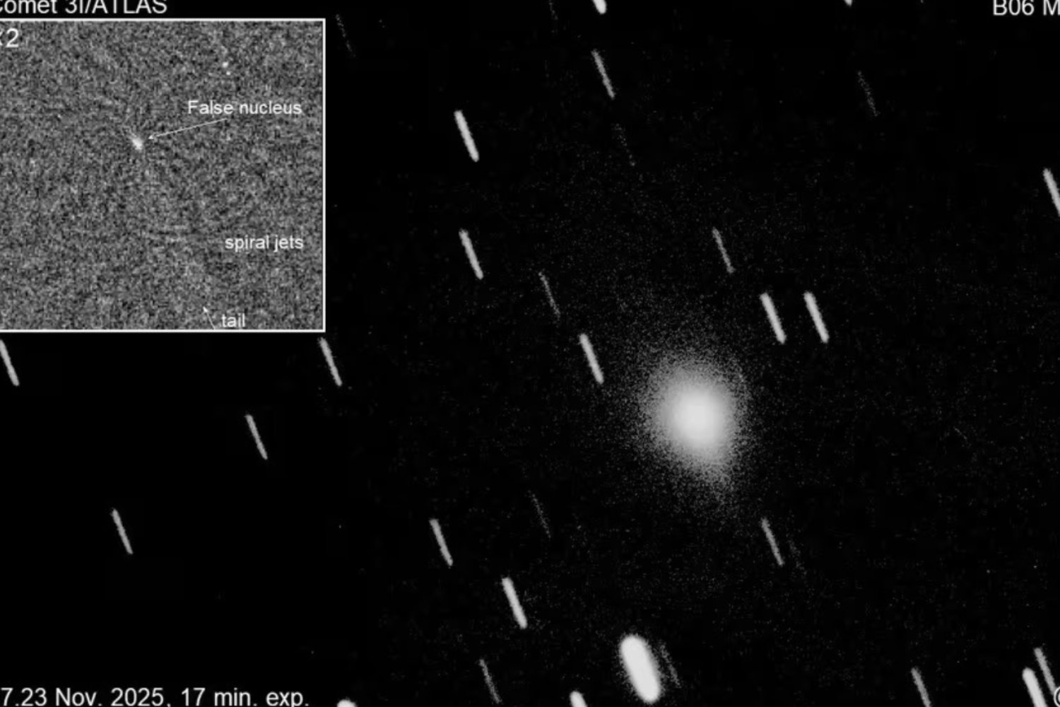 Explota la actividad en 3I/ATLAS: chorros helados delatan volcanes ocultos en un objeto interestelar
