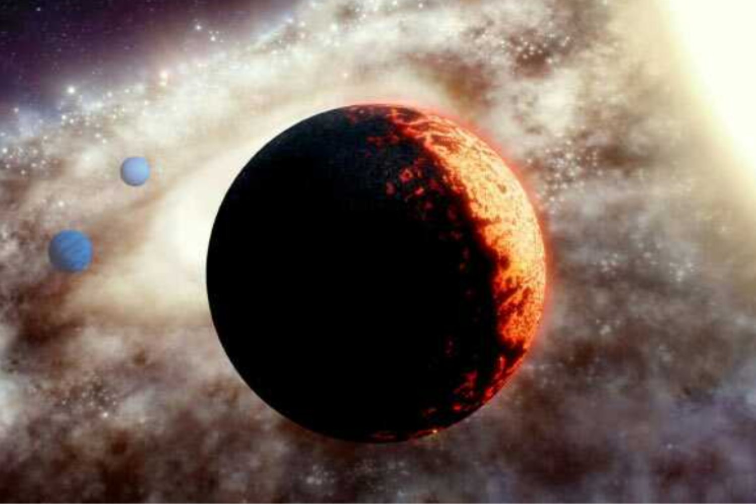 Descubren una atmósfera espesa en TOI-561 b, un planeta cubierto por un océano de lava