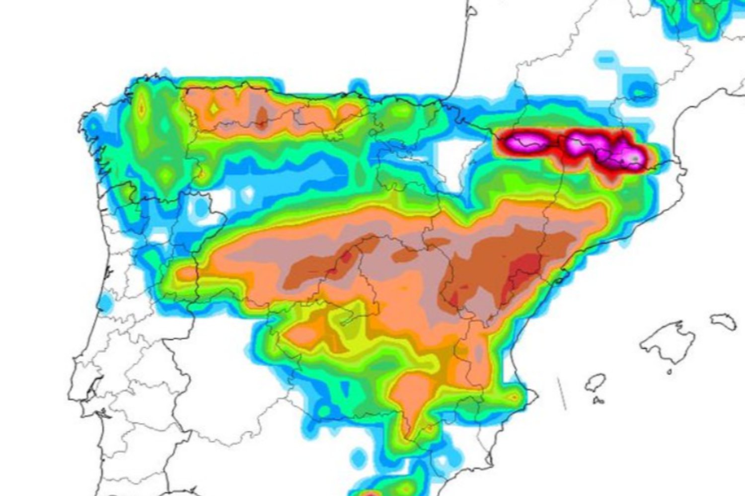 Francis golpea Canarias este jueves: tormentas, más de 50 l/m² y nieve en las cumbres