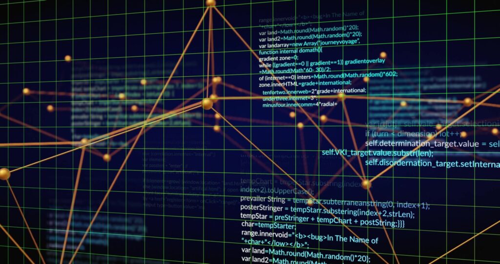 Image,of,scientific,data,processing,over,network,of,connections.,global