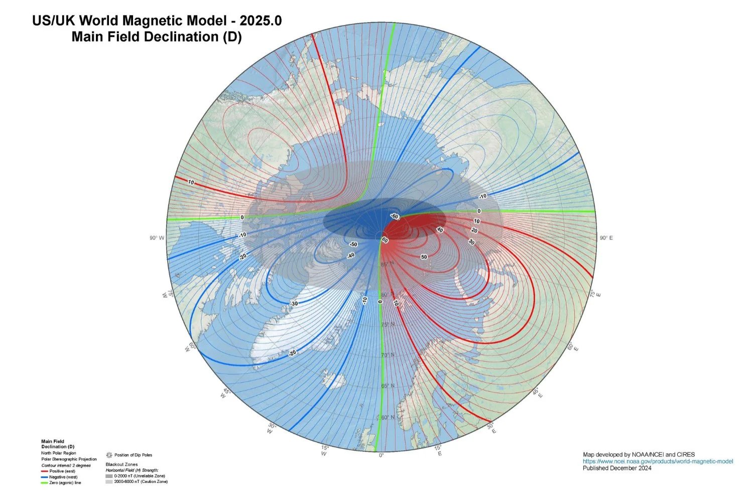 El polo magnético de la Tierra se ha desplazado y ha obligado a actualizar el mapa del mundo. La navegación global ya no es la misma