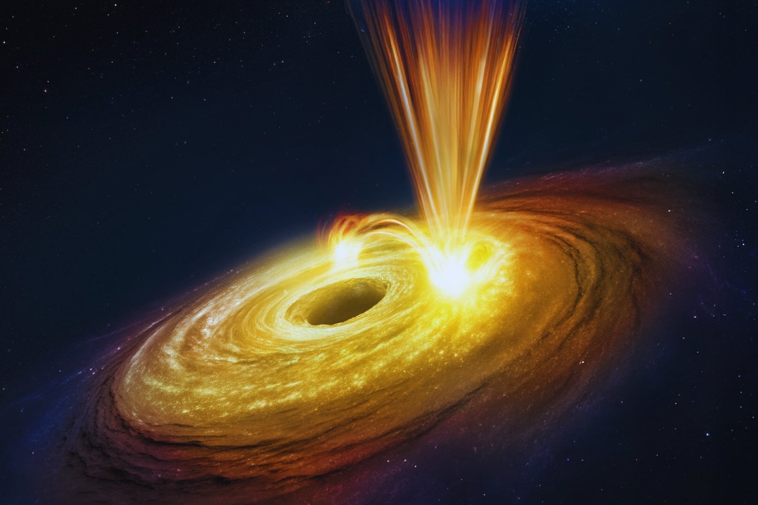 Los astrónomos no dan crédito ante lo que han visto fuera de la Vía Láctea. Un agujero negro 30 millones de veces mayor que el Sol acaba de desatar un fenómeno extremo