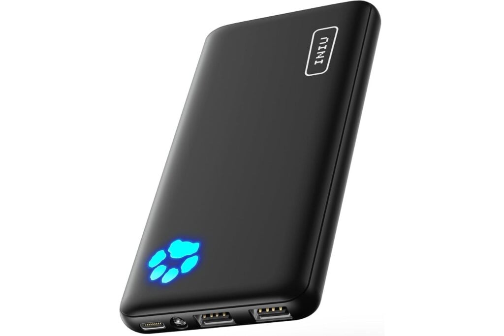 INIU Power Bank, Slimmest USB C Triple 3A High Speed ​​10000mAh External Battery