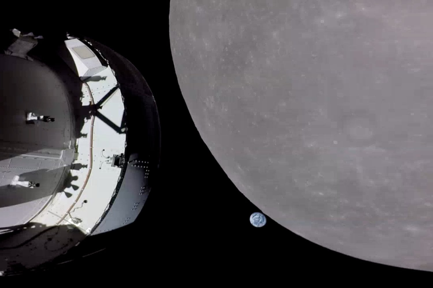 La nave Orión fotografió cómo la Luna ocultaba completamente la Tierra. Una imagen que dejó fuera de plano a toda la humanidad