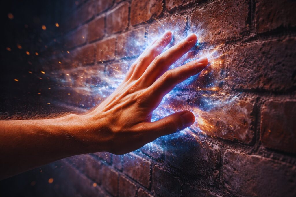 Los átomos son casi todo espacio vacío. La razón por la que no atravesamos paredes está en dos leyes invisibles